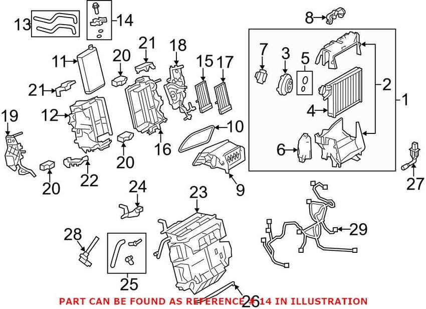 Audi HVAC Heater Hose Seal 8K0898967